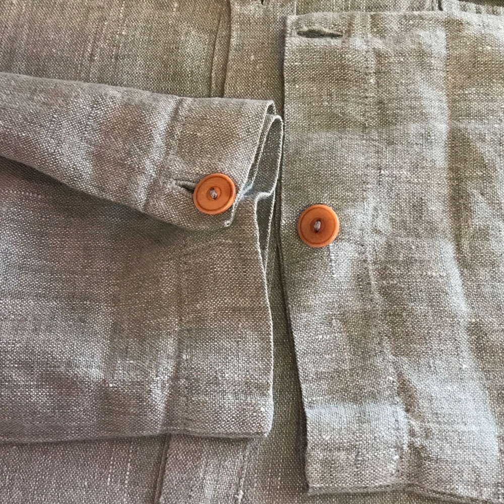 FLAX Oversized Linen Tunic Top - Picture 6 of 6